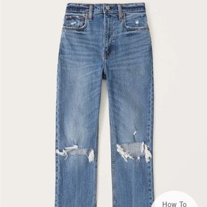 NWT Abercrombie & Fitch Ultra High Rise Ankle Jeans